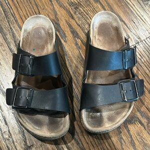 Birkenstock Arizona black womens 6.5 (37 narrow)